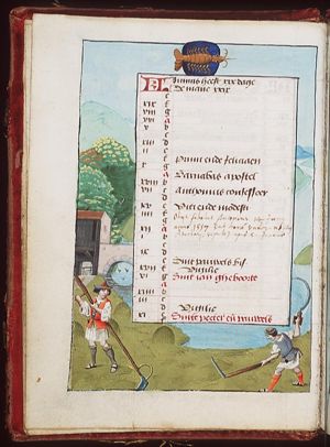 June: men mowing grass; Cancer