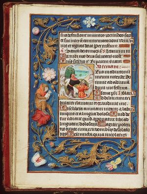 The annunciation of Christ's birth to the shepherds