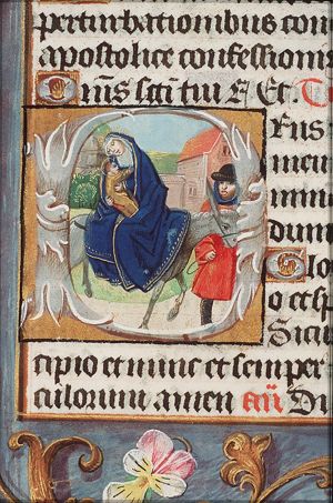 The Flight into Egypt: Mary, St. Joseph and the Christ-child on their way