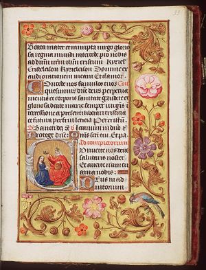 The coronation of Mary by God the Father