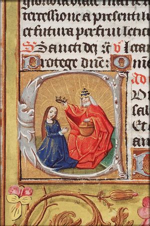 The coronation of Mary by God the Father