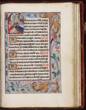 The mass of St. Gregory the Great: Christ appears on the altar