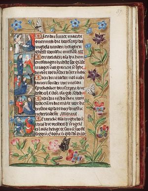 The Annunciation: Gabriel announces Christ's birth to Mary (1st of 5)