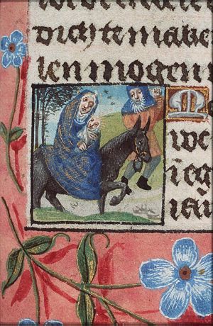 The Flight into Egypt: Mary, St. Joseph and the Christ-child on their way