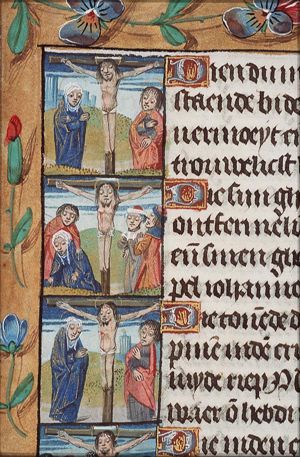 Crucifixion, with Mary and St. John (1st of 5)
