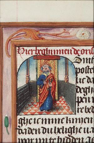 St. Peter holding a key and a book