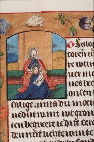 Anna selbdritt: Anna, Mary and the Christ-child close together