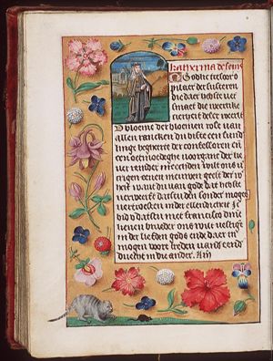 St. Catherine of Siena showing her stigmata