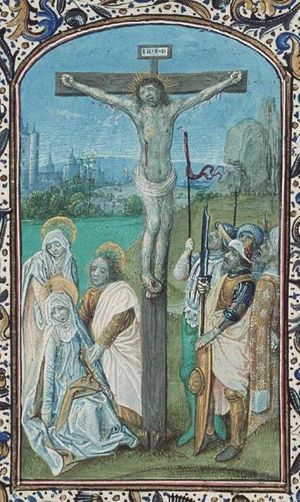 The Crucifixion, with Mary, St. John, St. Mary Magdalene and soldiers