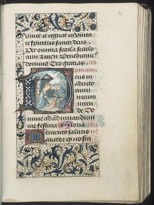 The Nativity: the adoration of the Christ-child by Mary and St. Joseph