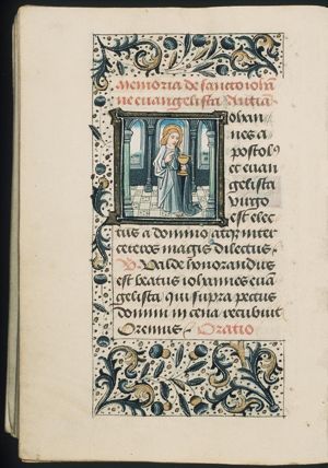The Evangelist St. John holding the poisoned chalice