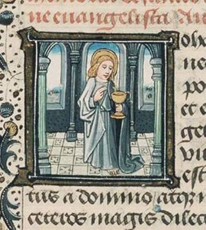 The Evangelist St. John holding the poisoned chalice