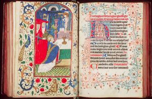 The mass of St. Gregory the Great: Christ appears on the altar