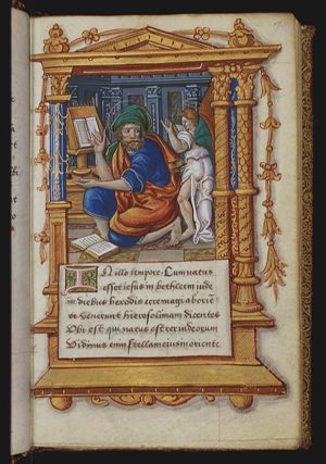 The Evangelist St. Matthew with his symbol the angel