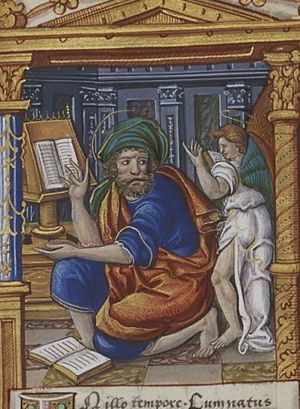 The Evangelist St. Matthew with his symbol the angel