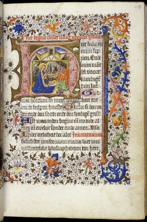 Adoration of the Christ-child by Mary and Joseph