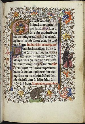 Anchorite, hermit reading
