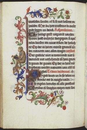 Simia/Ape writing