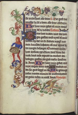 Man winnowing feathers